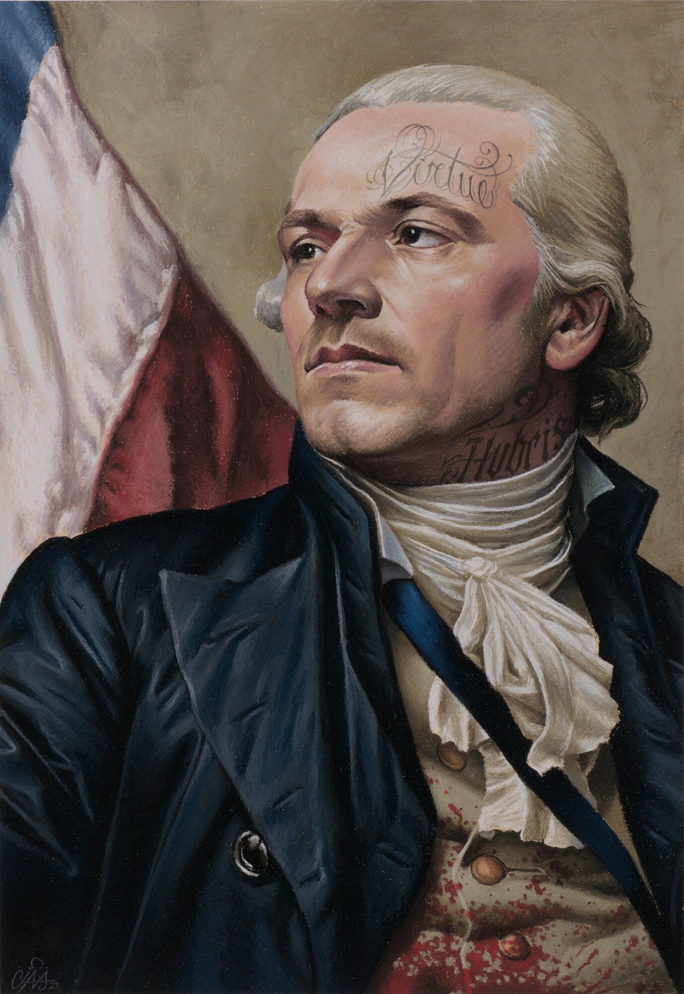 A Republic of Terror — soft pastels on paper painting by Cias