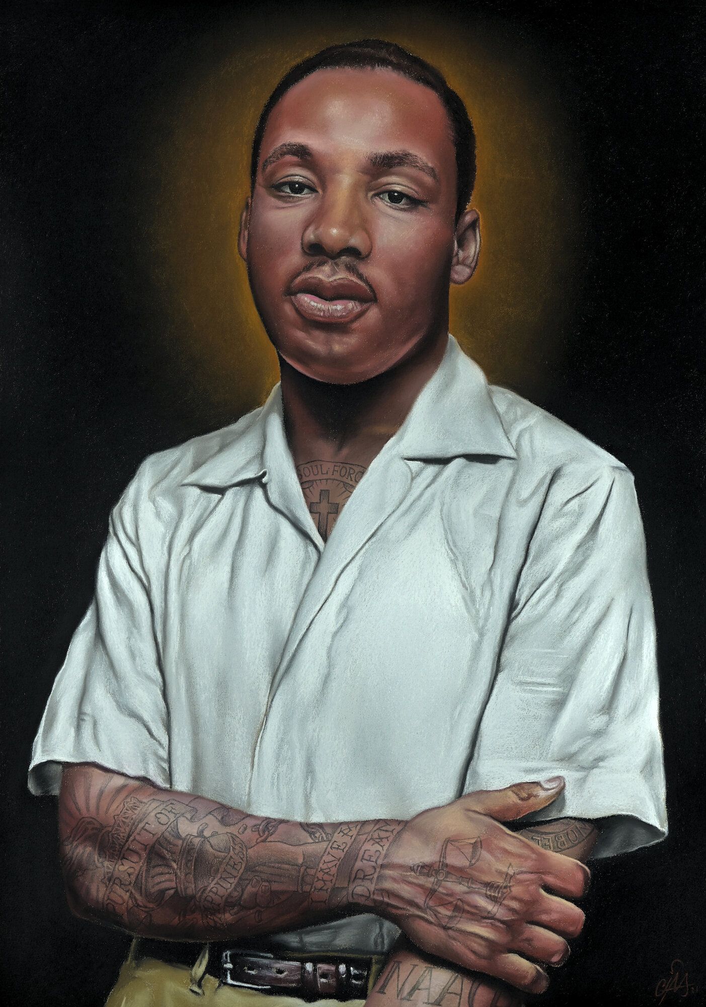 Brave Minister — Soft pastel on paper by Cias