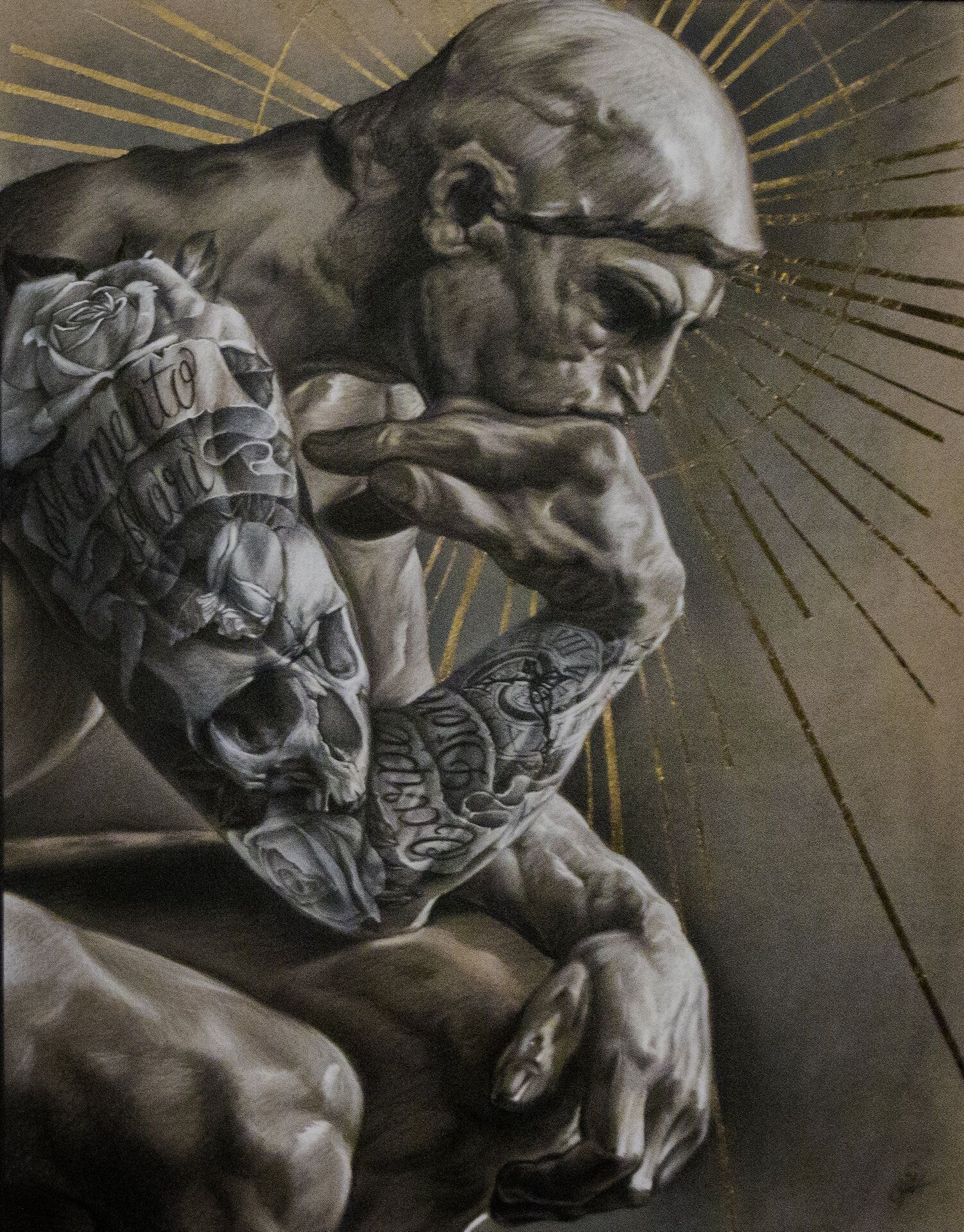 Cogito — Soft pastel on paper by Cias