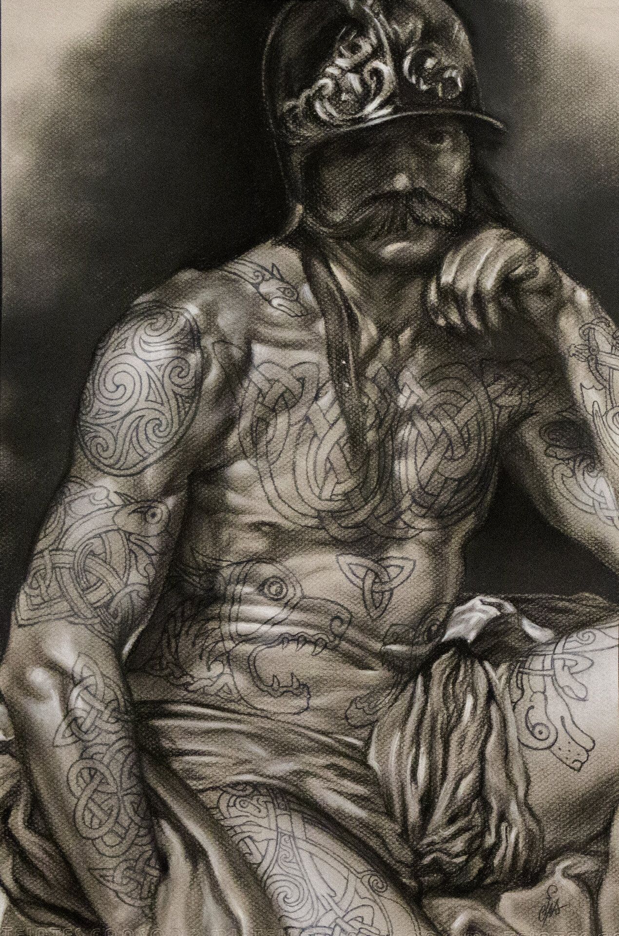 Dog of War — Soft pastel on paper by Cias