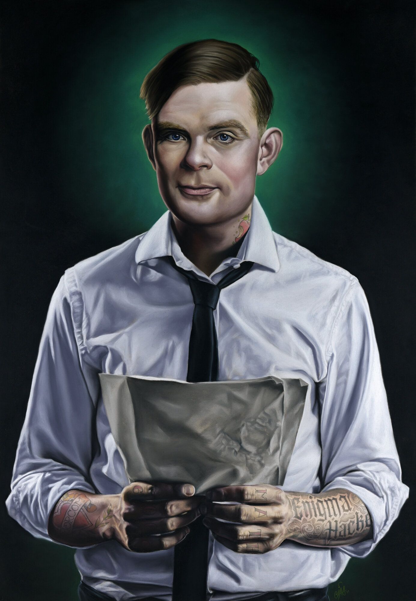 Hacker — Soft pastel on paper by Cias