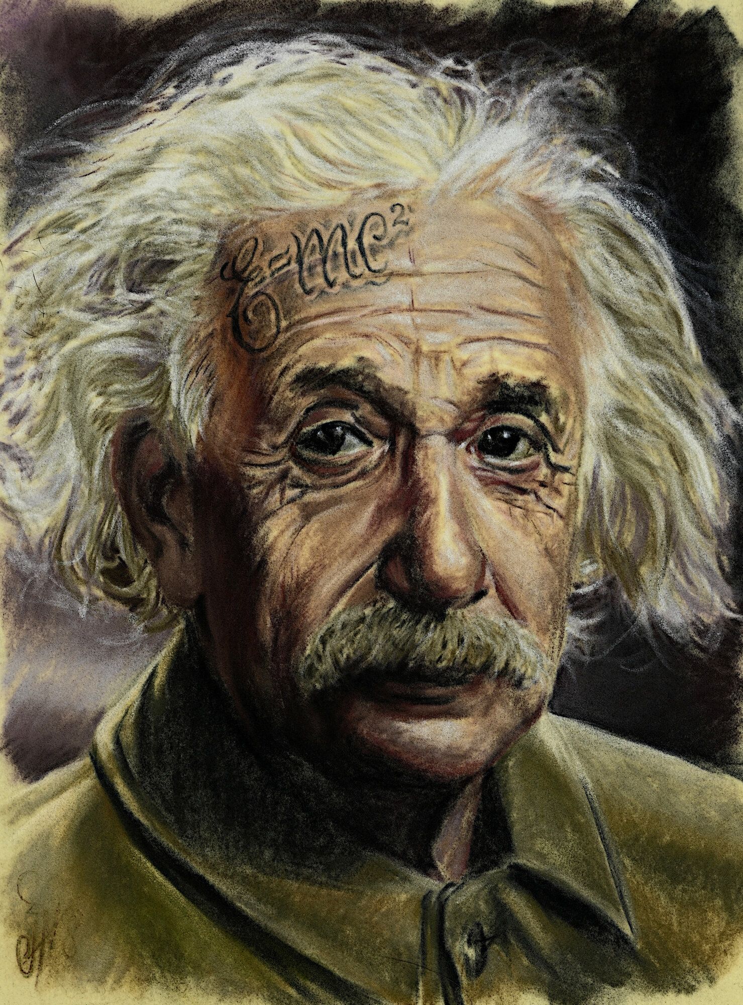 Outlier — Soft pastel on paper by Cias