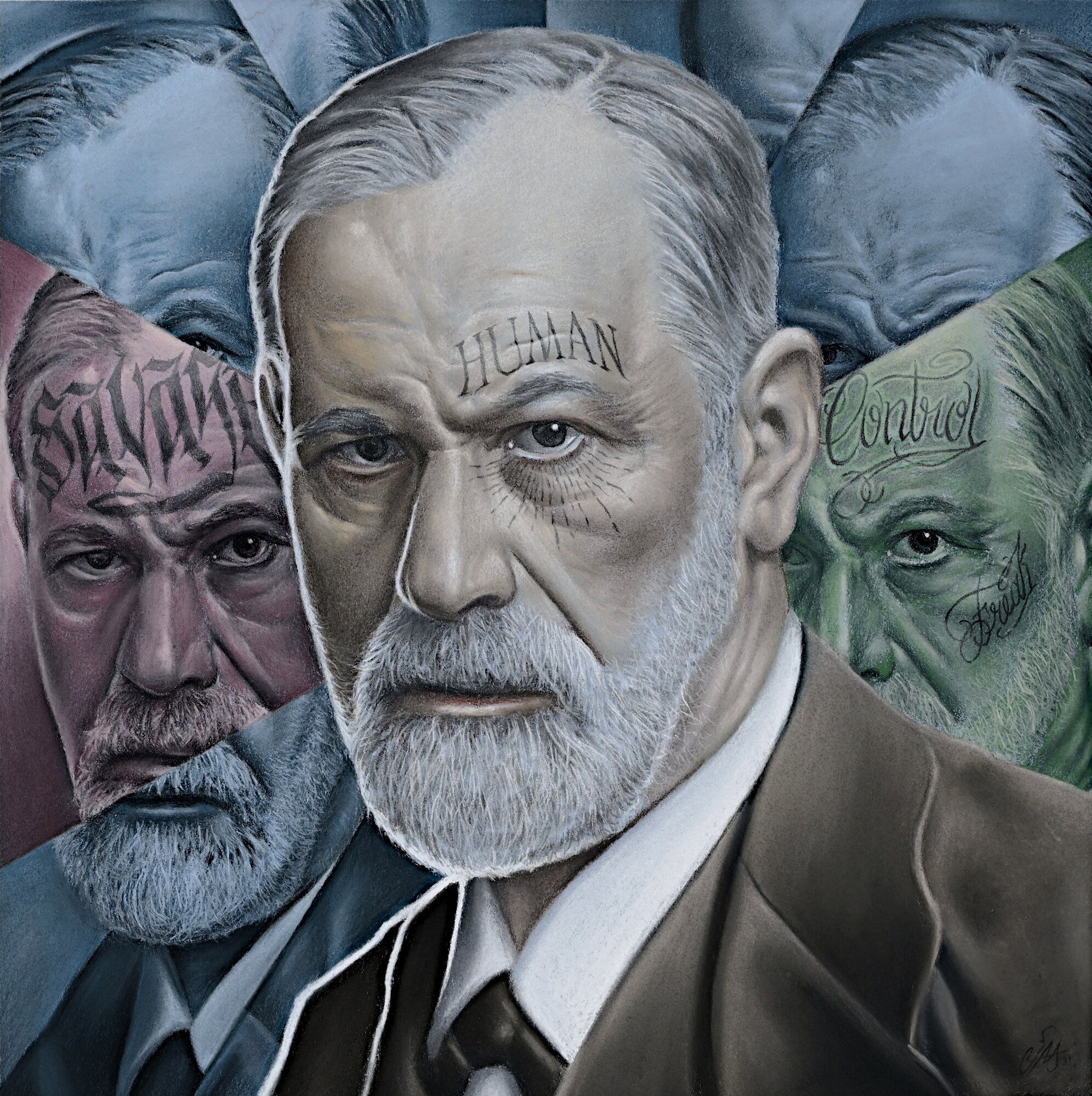 Pioneer — Soft pastel on paper by Cias