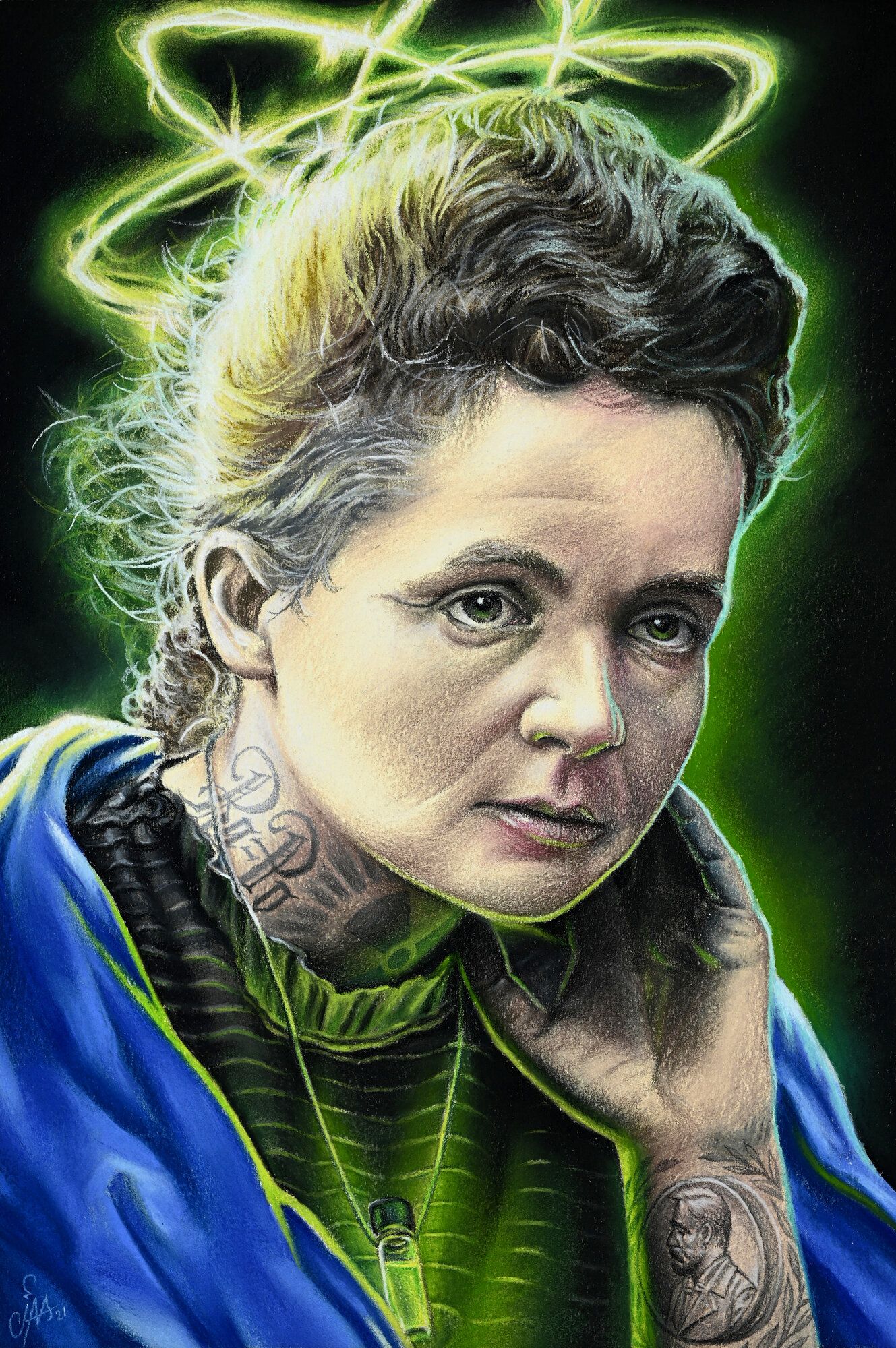 Radiant — Soft pastel on paper by Cias