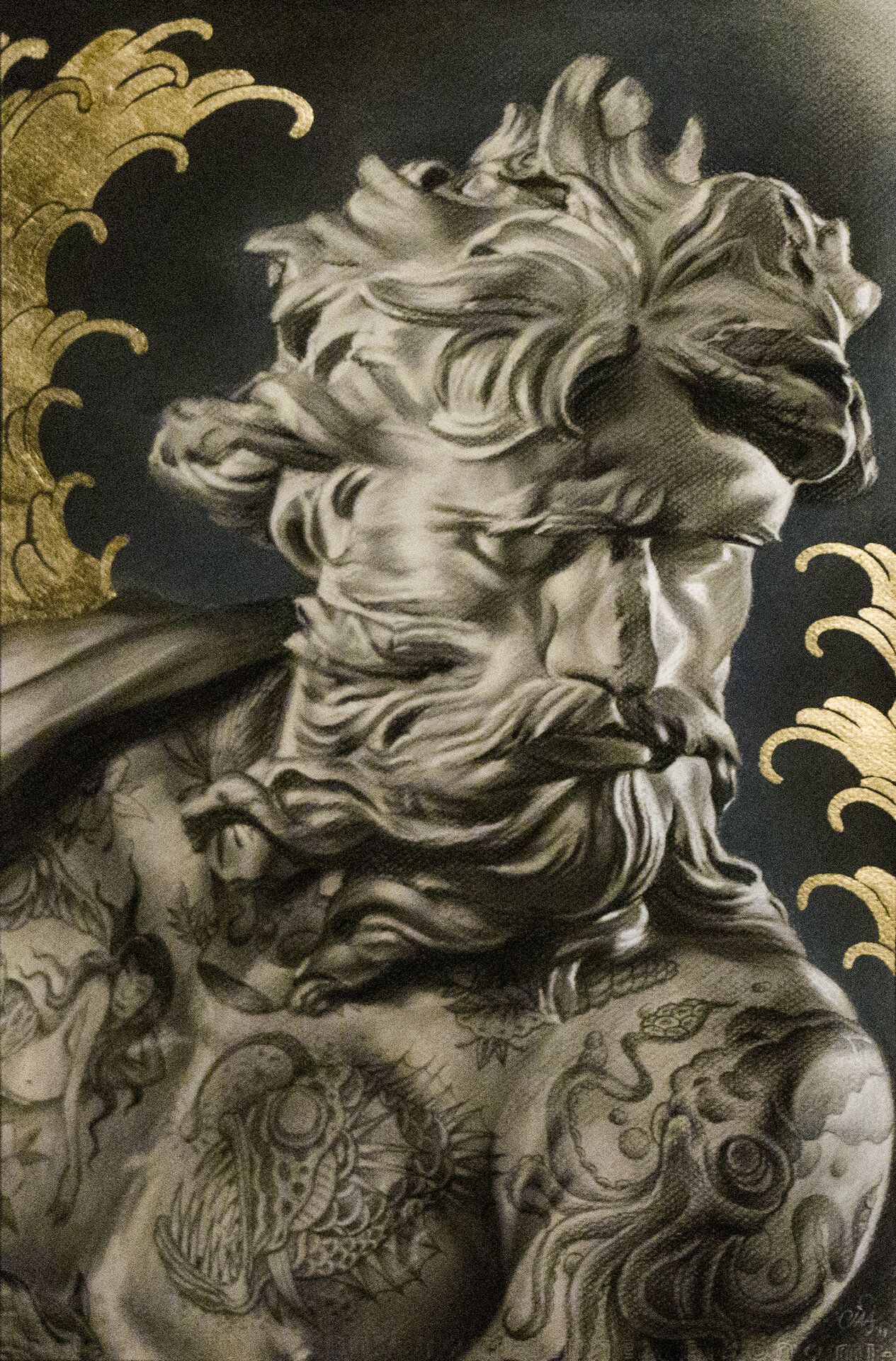 Sea Dweller — Soft pastel on paper by Cias