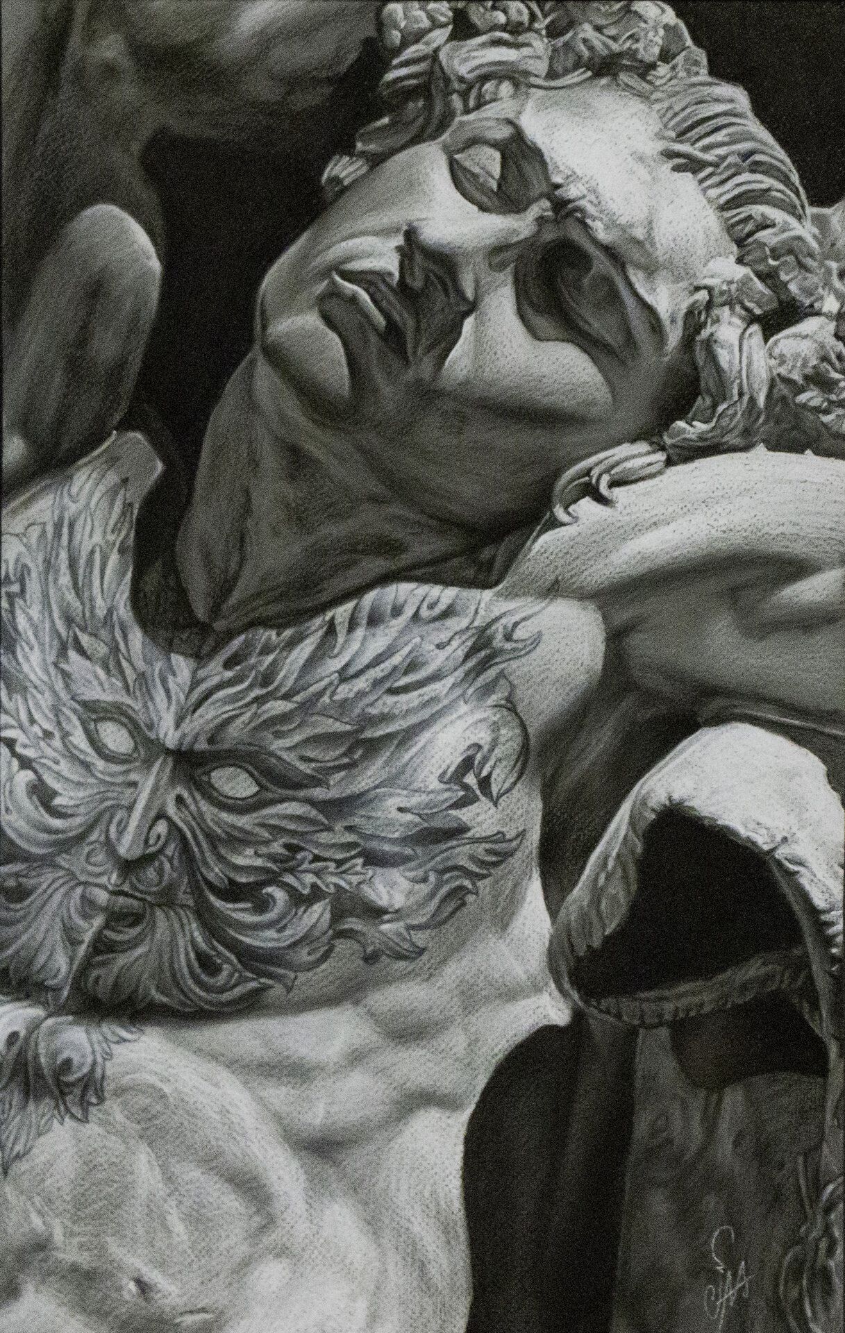 Spirit of The Forest — Soft pastel on paper by Cias