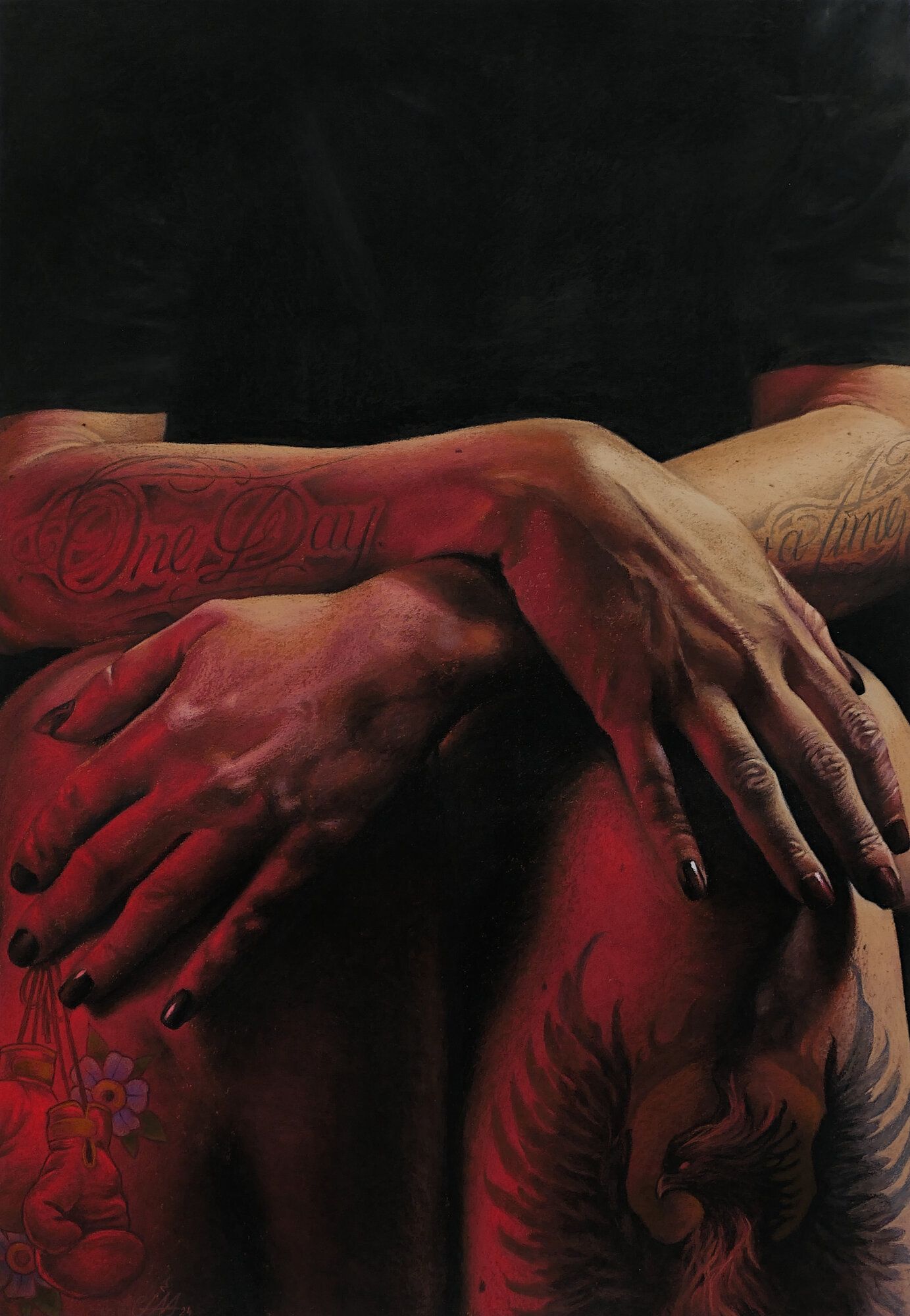 Undefeated — Soft pastels on paper by Cias