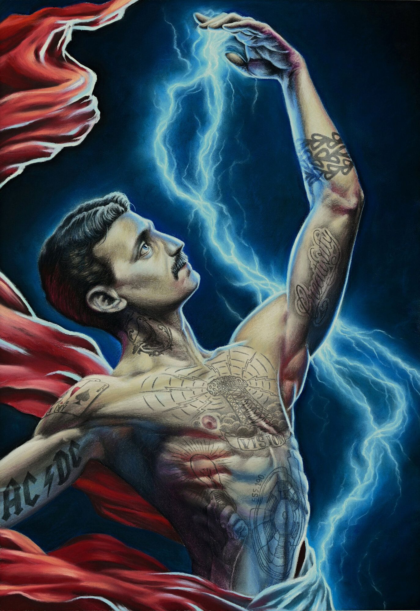 Wizard — Soft pastel on paper by Cias